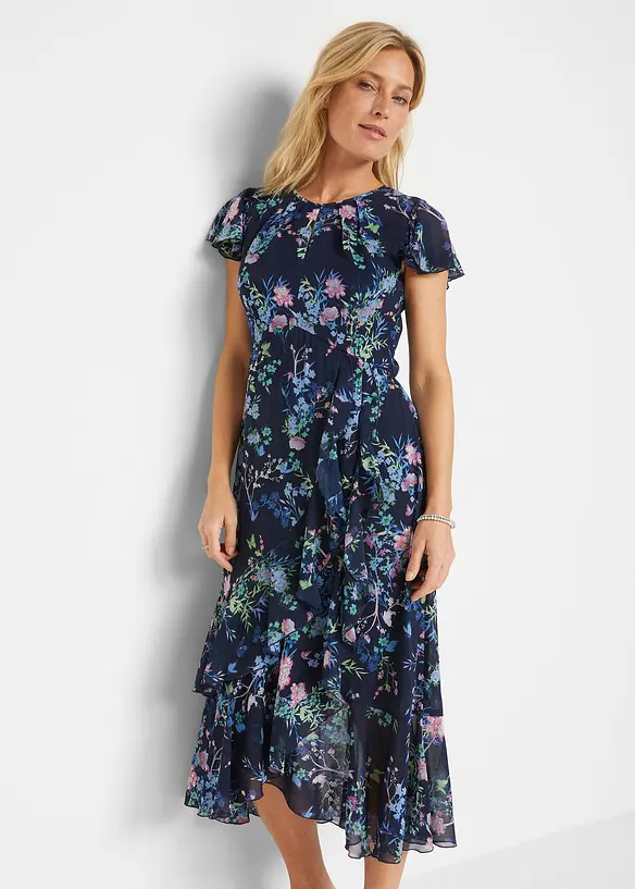Robe en crêpe, bonprix