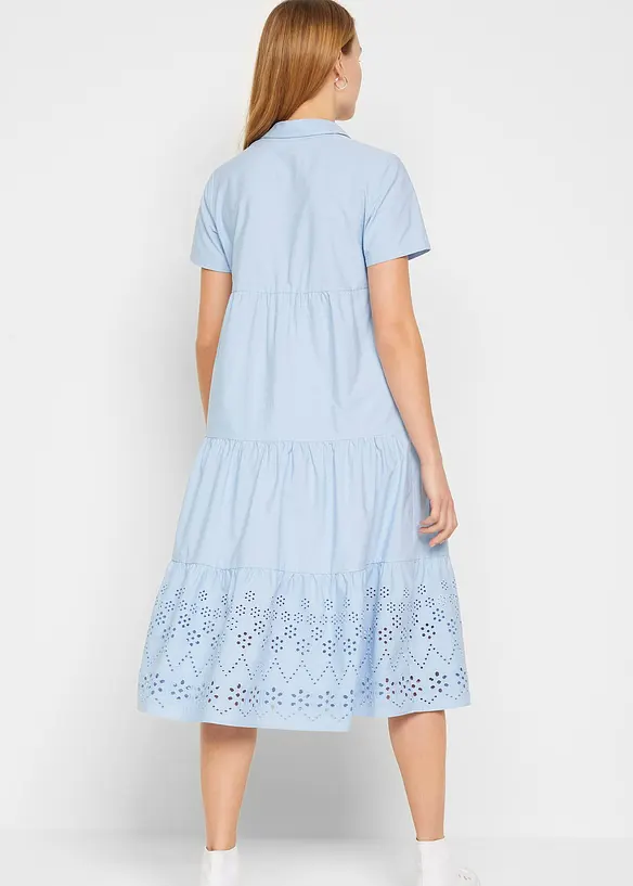 Robe 100% coton avec broderies anglaises, bonprix