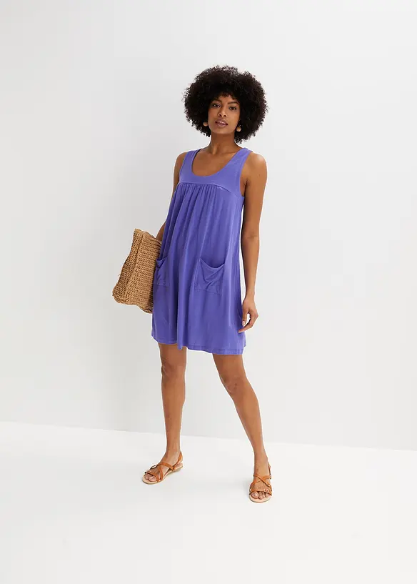 Robe courte en jersey avec poches, bonprix