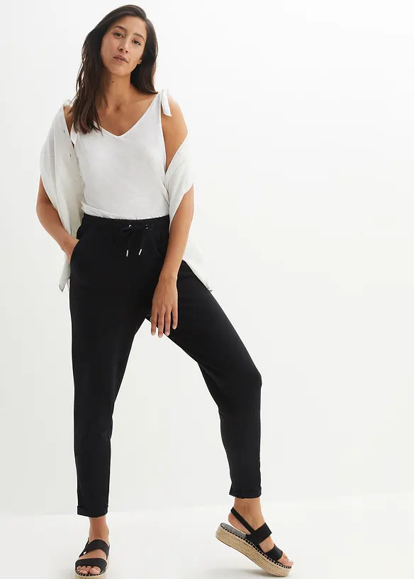 Pantalon en jersey coton extensible, bonprix