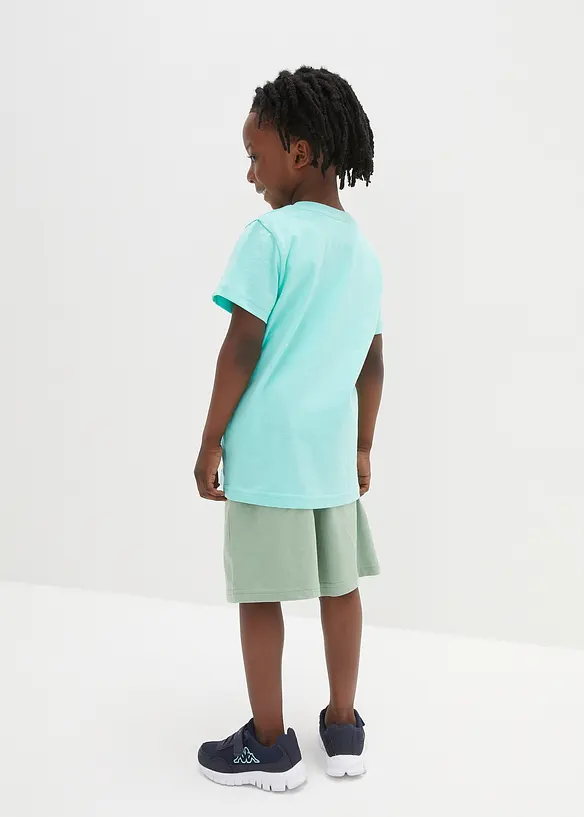 T-shirt et short 100% coton (ens. 2 pces), bonprix