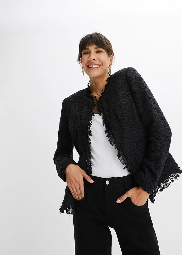 Veste en maille bouclette, bonprix