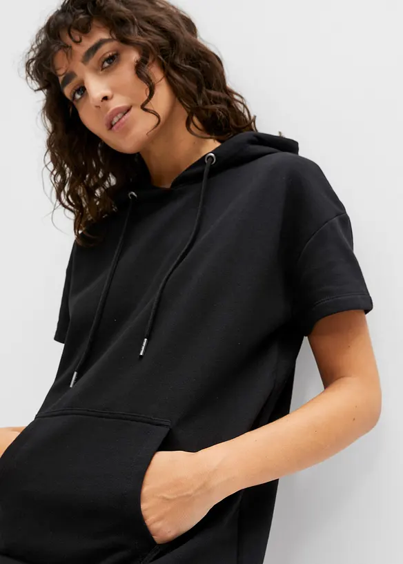 Robe molletonnée à capuche, bonprix