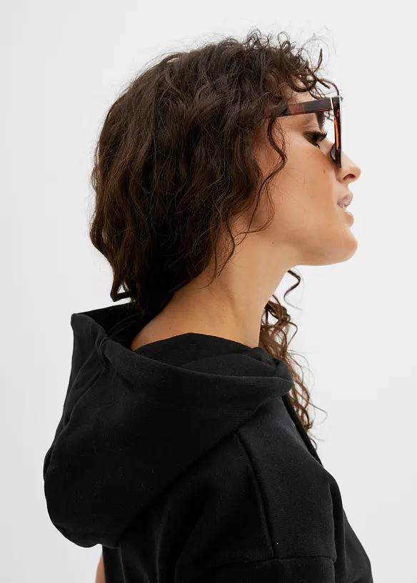 Robe molletonnée à capuche, bonprix