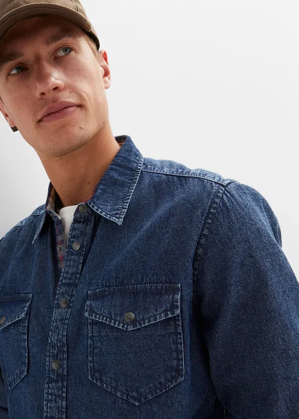 Chemise en jean 100% coton, bonprix