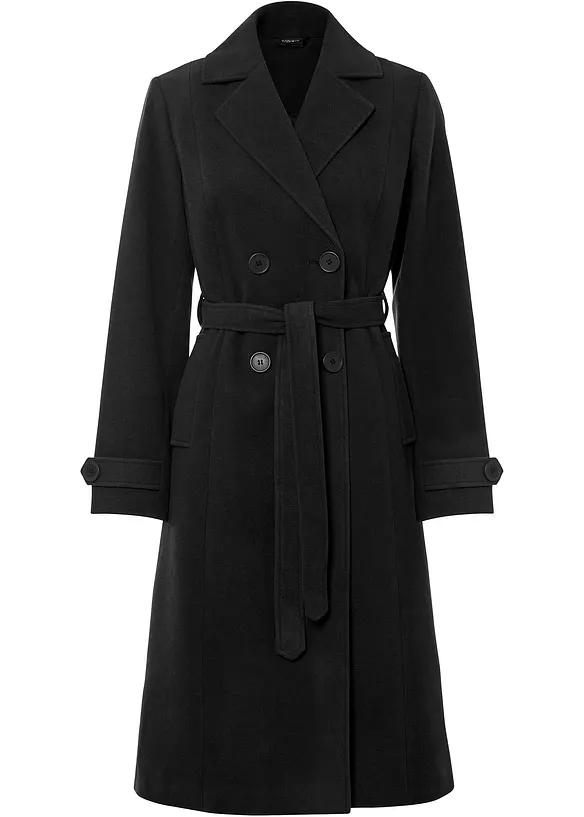 Trench d’hiver aspect laine, bonprix