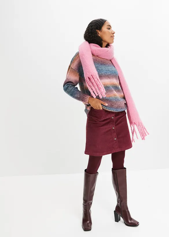Pull en maille contenant de la laine, effet tie & dye, bonprix