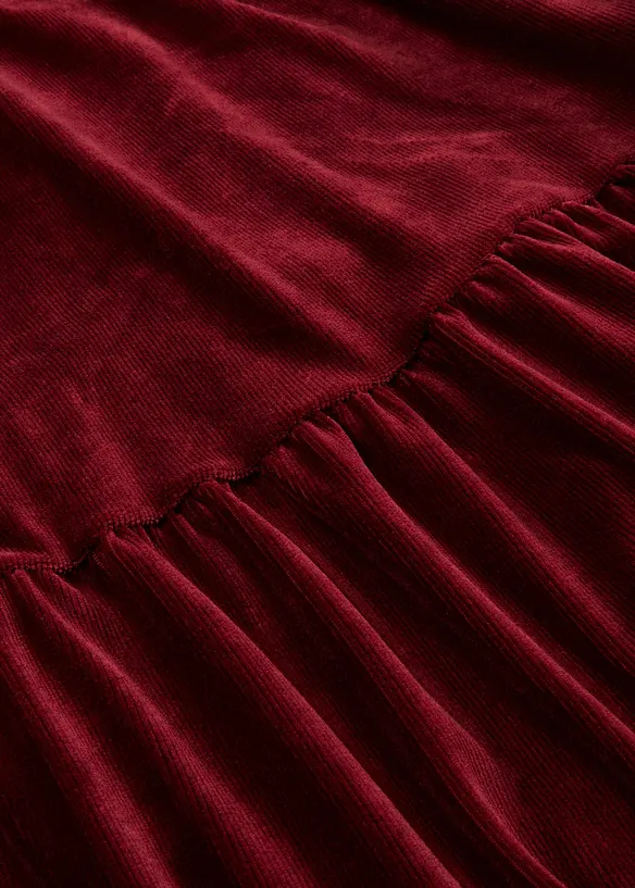 Mini-robe en velours élastique, bonprix
