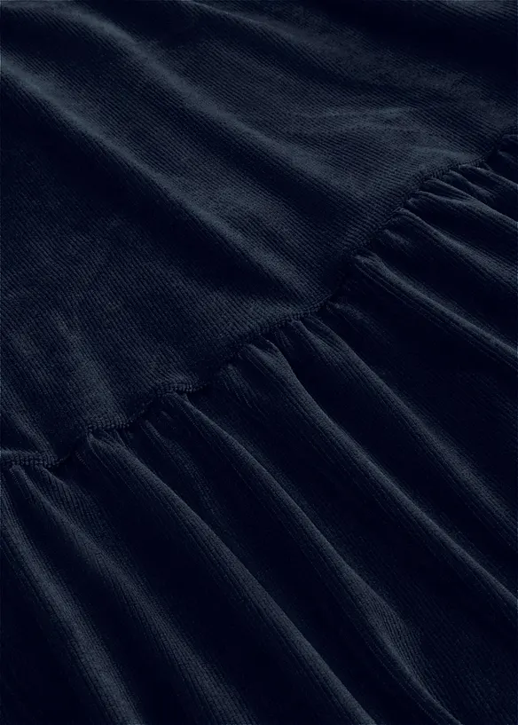 Mini-robe en velours élastique, bonprix