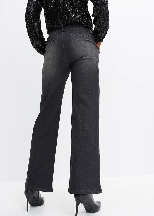 Jean Wide Leg, taille normale, bonprix