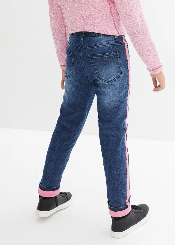 Jean thermique taille mi-haute, doublure jersey, bonprix