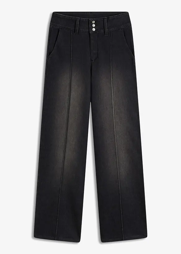 Jean Wide Leg, taille normale, bonprix