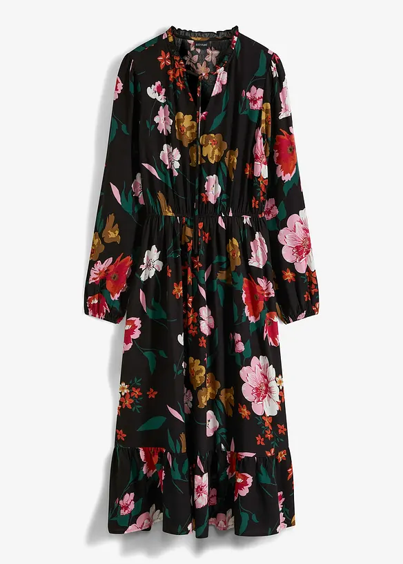 Robe midi en viscose fluide, bonprix