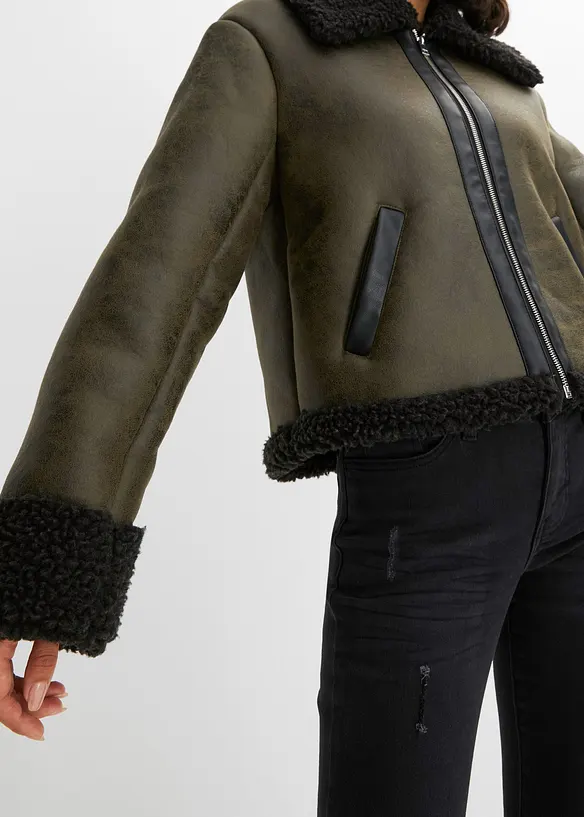 Veste synthétique imitation mouton, BODYFLIRT