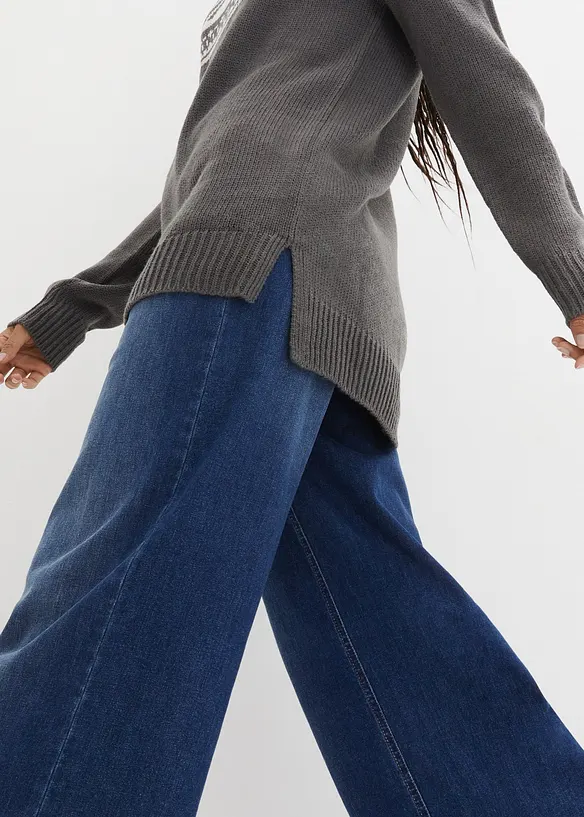 Pull norvégien avec fentes latérales, bonprix