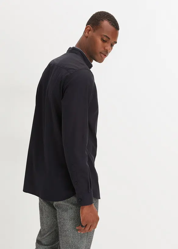 Chemise manches longues à col montant, bpc selection