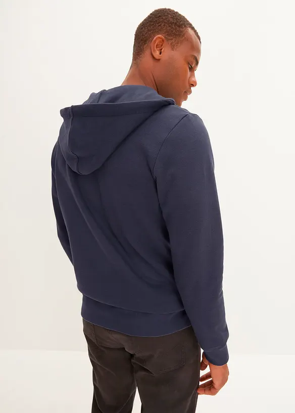Sweat zippé à capuche, intérieur gratté doux, bonprix