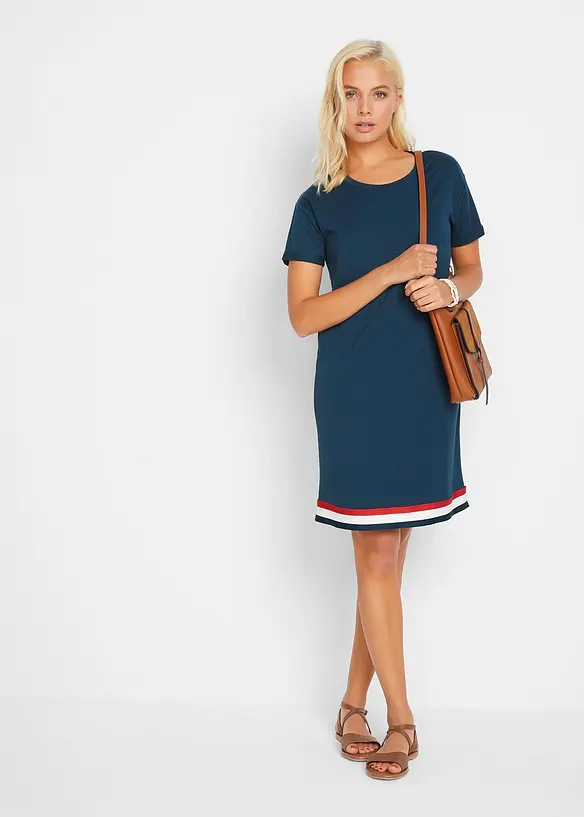 Robe en doux jersey de viscose mélangée, bonprix