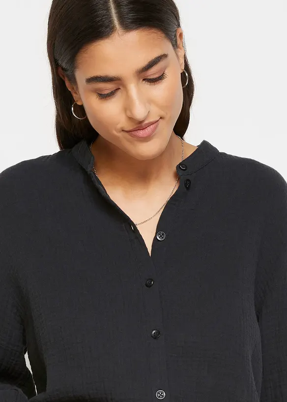 Chemisier long en gaze de coton, bonprix