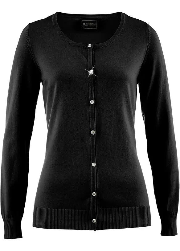 Gilet ajusté en fine maille, bonprix