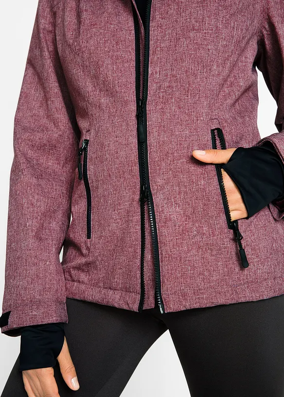 Veste outdoor fonctionnelle avec intérieur polaire peluche, imperméable, bonprix