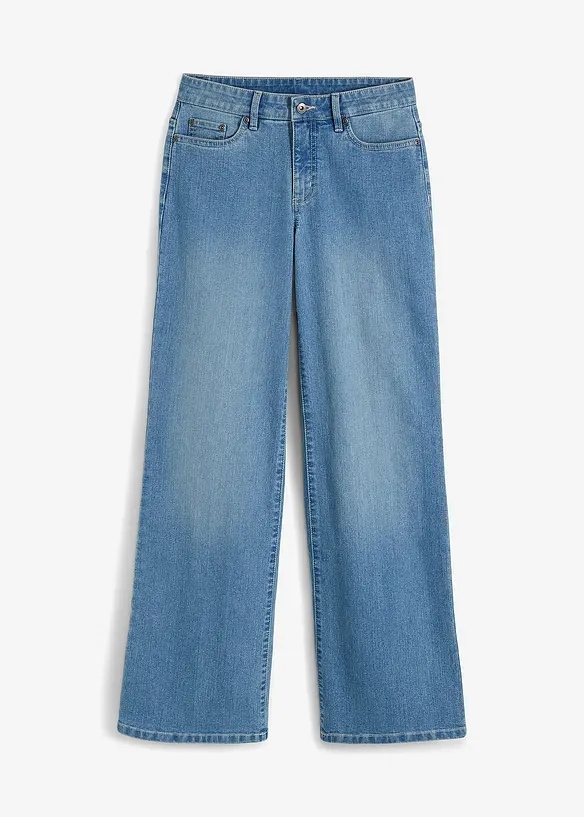Jean large taille mi-haute, extensible, bonprix