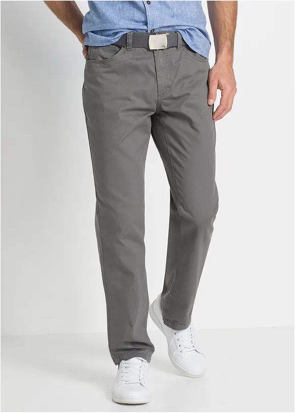 Pantalon en twill, Regular Fit, Straight, bonprix
