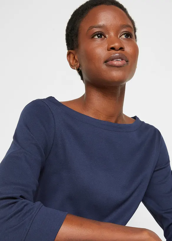 T-shirt manches longues 100% coton, bonprix