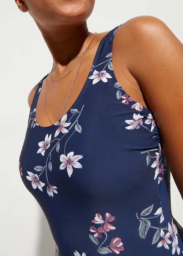 Maillot 1 pièce sculptant, maintien léger, bonprix