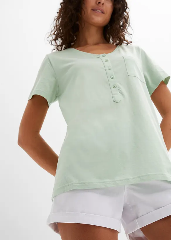 T-shirt en coton et viscose, bonprix