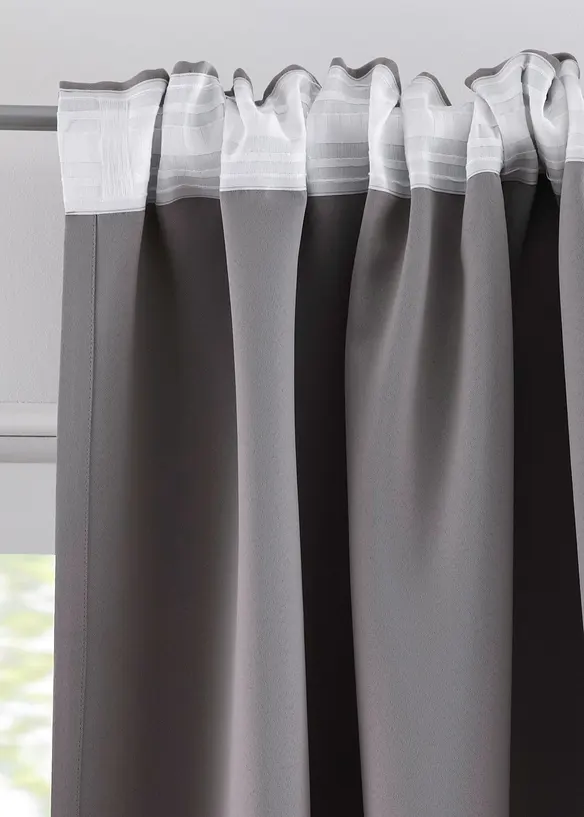 Rideau occultant (1 pce), taille normale et XXL, bonprix