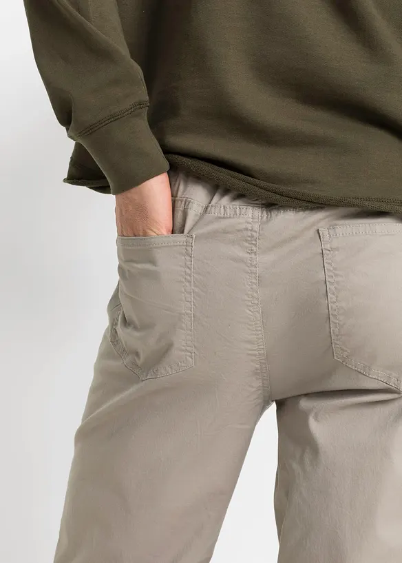 Pantalon droit extensible taille élastiquée, regular, bonprix