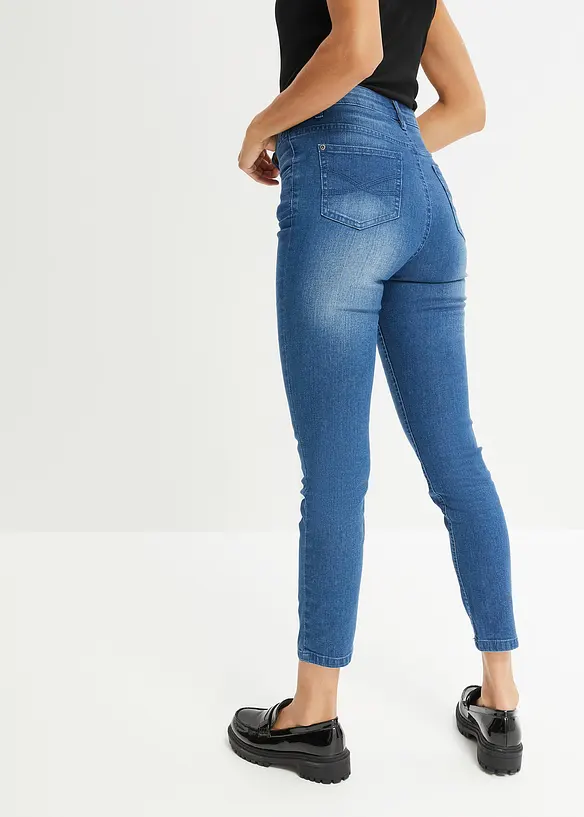 Jean skinny taille haute, cropped, bonprix
