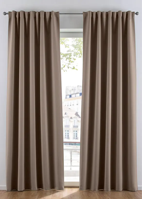 Rideau occultant (1 pce), taille normale et XXL, bonprix
