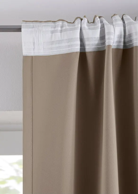 Rideau occultant (1 pce), taille normale et XXL, bonprix