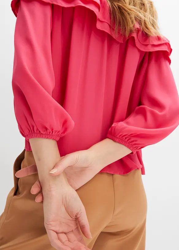 Blouse Carmen en polyester, bonprix