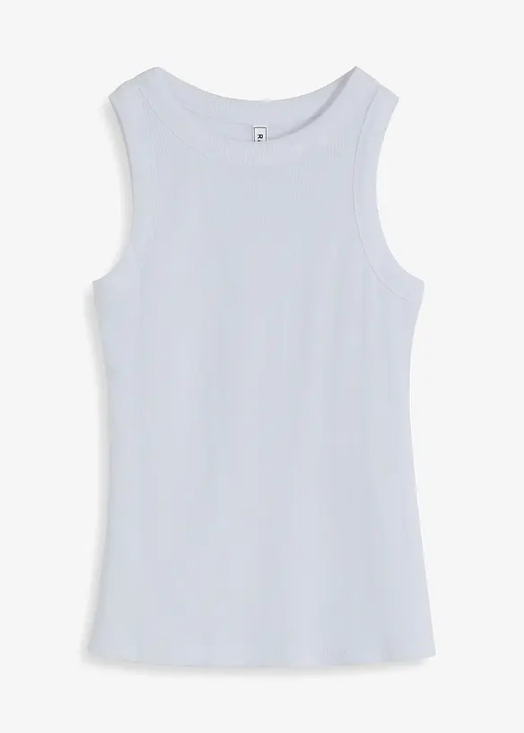 Débardeur côtelé 100% coton, bonprix