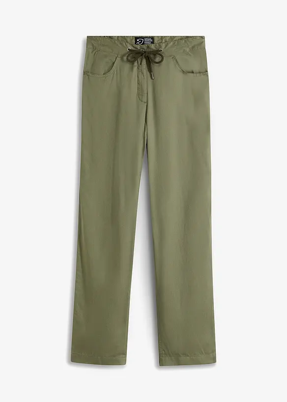 Pantalon cargo léger en Lyocell fluide, bonprix