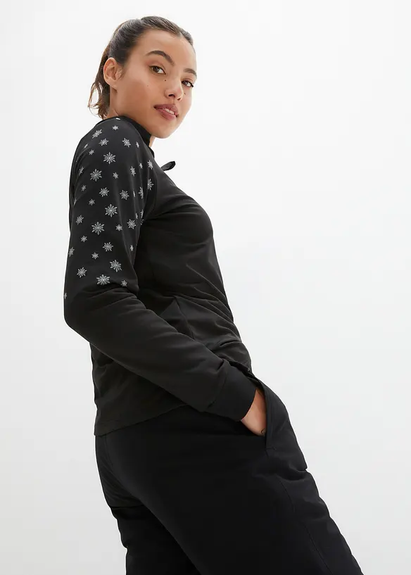 Pantalon thermique avec doublure polaire et taille élastiquée, imperméable, bonprix