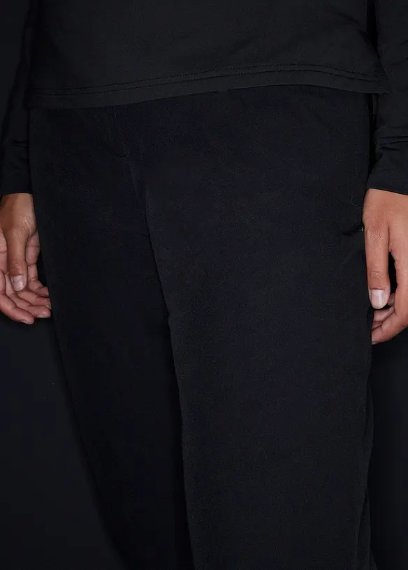 Pantalon thermique avec doublure polaire et taille élastiquée, imperméable, bonprix