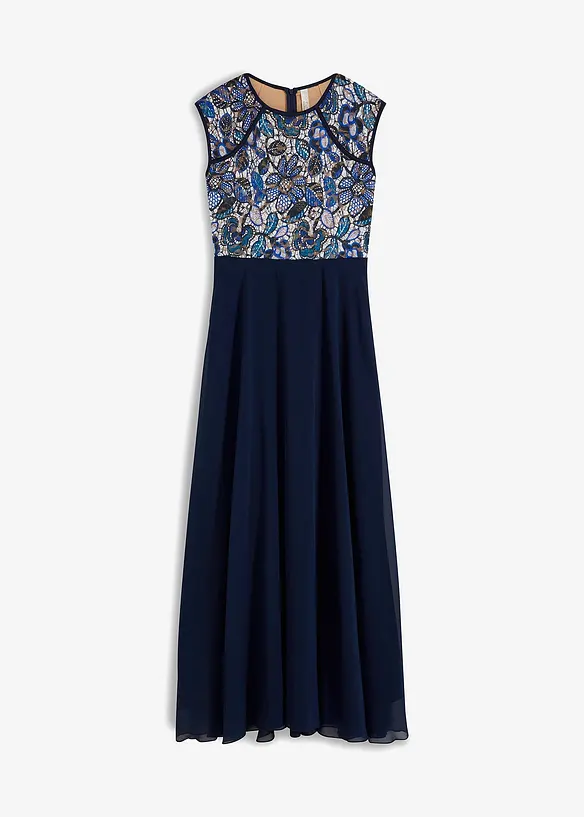 Robe longue à dentelle, bonprix