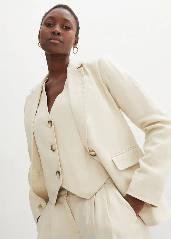 Blazer 100 % lin, bonprix