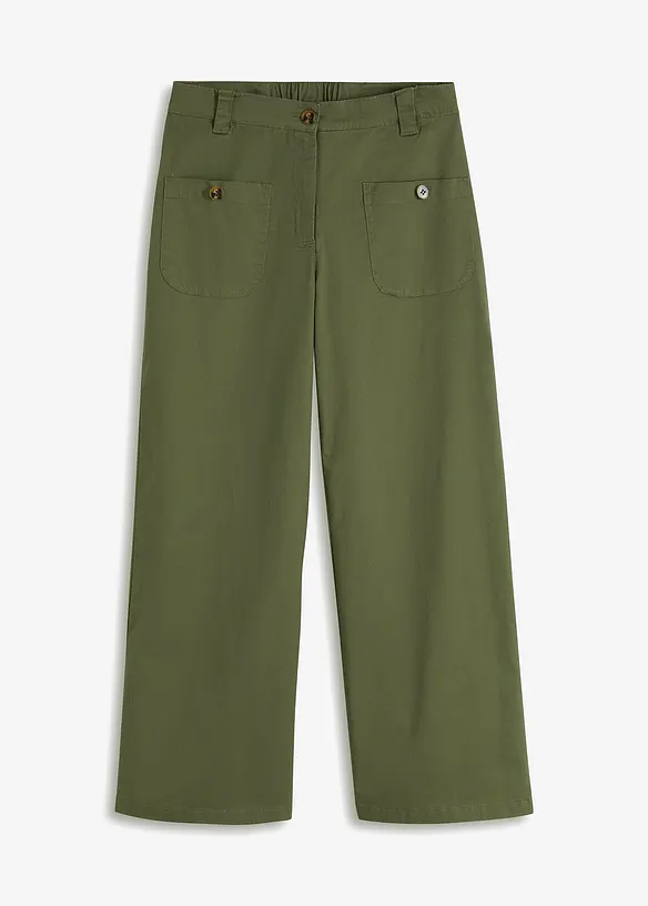 Jean ample, taille haute et élastiquée, bonprix