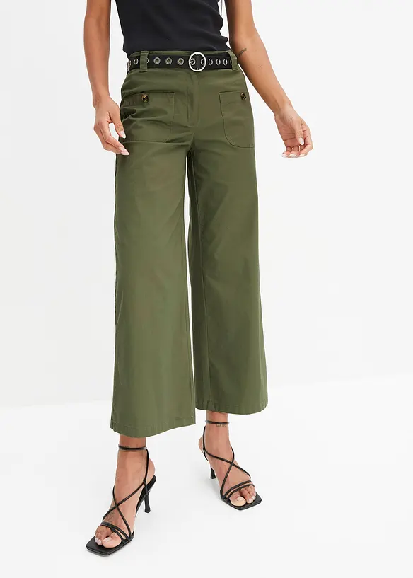 Jean ample, taille haute et élastiquée, bonprix