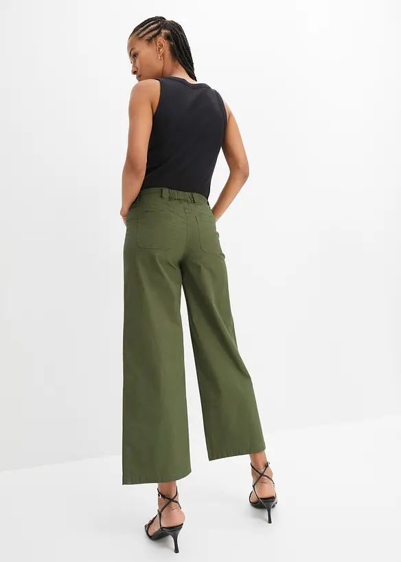 Jean ample, taille haute et élastiquée, bonprix