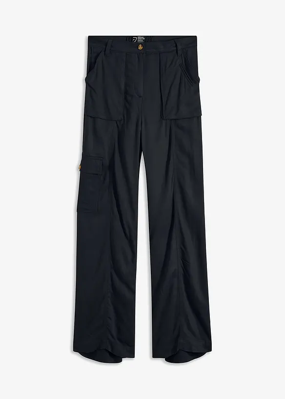 Pantalon large et fluide style cargo, bonprix