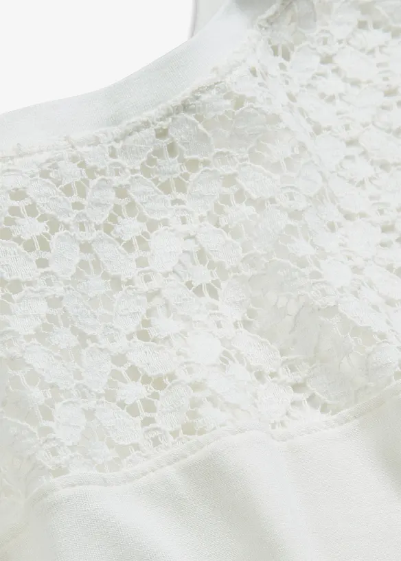 T-shirt avec dentelle, bonprix