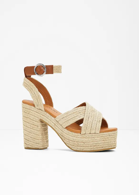 Sandales à talons et plateformes, bonprix