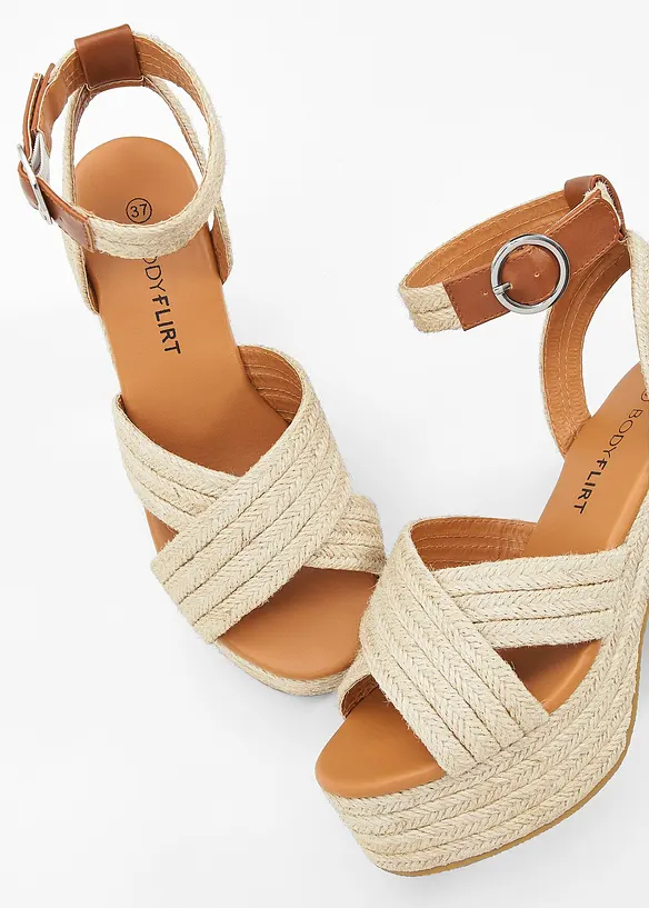 Sandales à talons et plateformes, bonprix