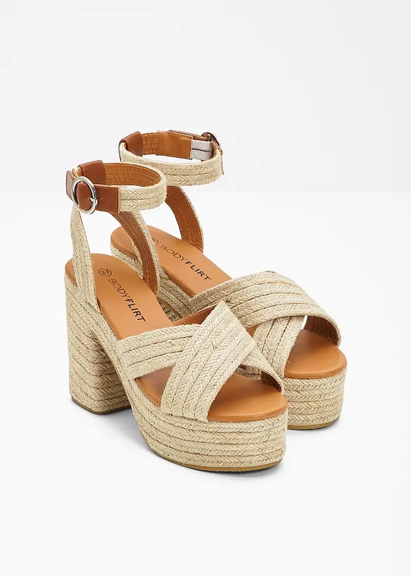 Sandales à talons et plateformes, bonprix